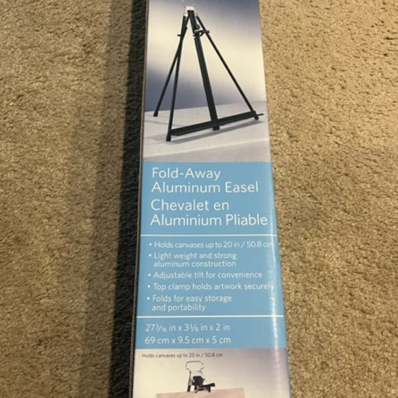 Artist's Loft Fold-Away Aluminum Lightweight Easel Holds Canvases Up to 20" - Picture 3 of 9